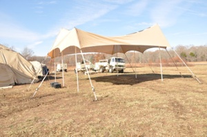 shade structure with integrated solar