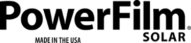 Black PowerFilm Solar Logo