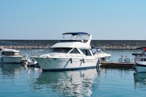 large boat at a dock