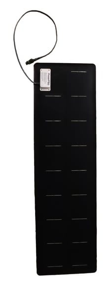 50W SemiFlex Solar Panel with Built-In Charge Controller and Integrated Edge Seal