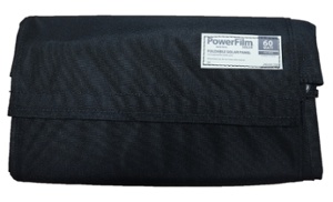 Black 60W Foldable Solar Panel with Overlaminate Folded