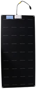 110W Semi-Flexible Solar Panel with Integrated Charge Controller