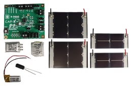 aem-pf-evk solar development kit with e-peas pmic and cap-xx supercapacitors