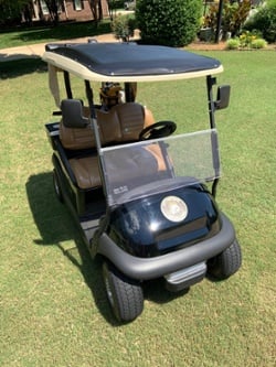 PowerDrive Golf Car Solar Panel installed on a 2018 Club Car Precedent (250 x 333)