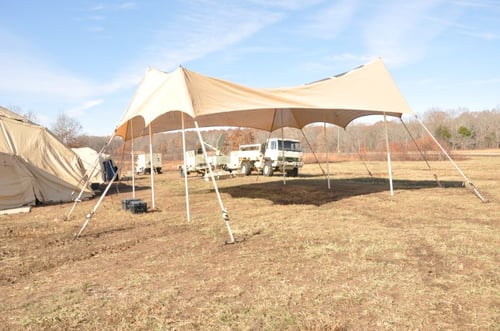 PowerShade military solar tent PowerShade military solar tent