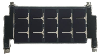 small thin-film amorphous silicon solar panel with tabs 