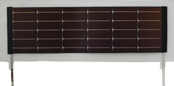 Small amorphous silicon thin film solar panel with extended bus tape Small amorphous silicon thin film solar panel with extended bus tape